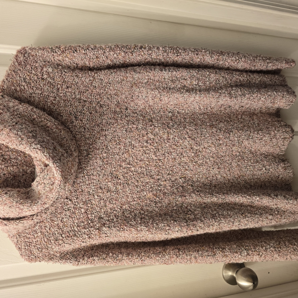 Coldwater Creek Pink Cowl Neck Sweater